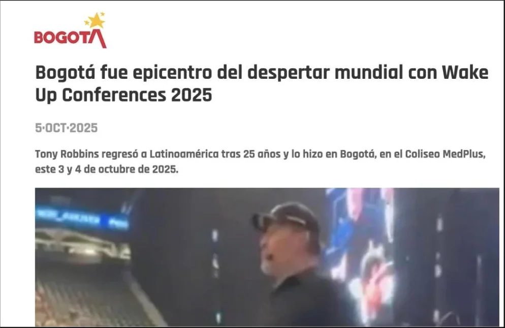 Nota da Prefeitura de Bogotá sobre a Wake Up Conferences 2025